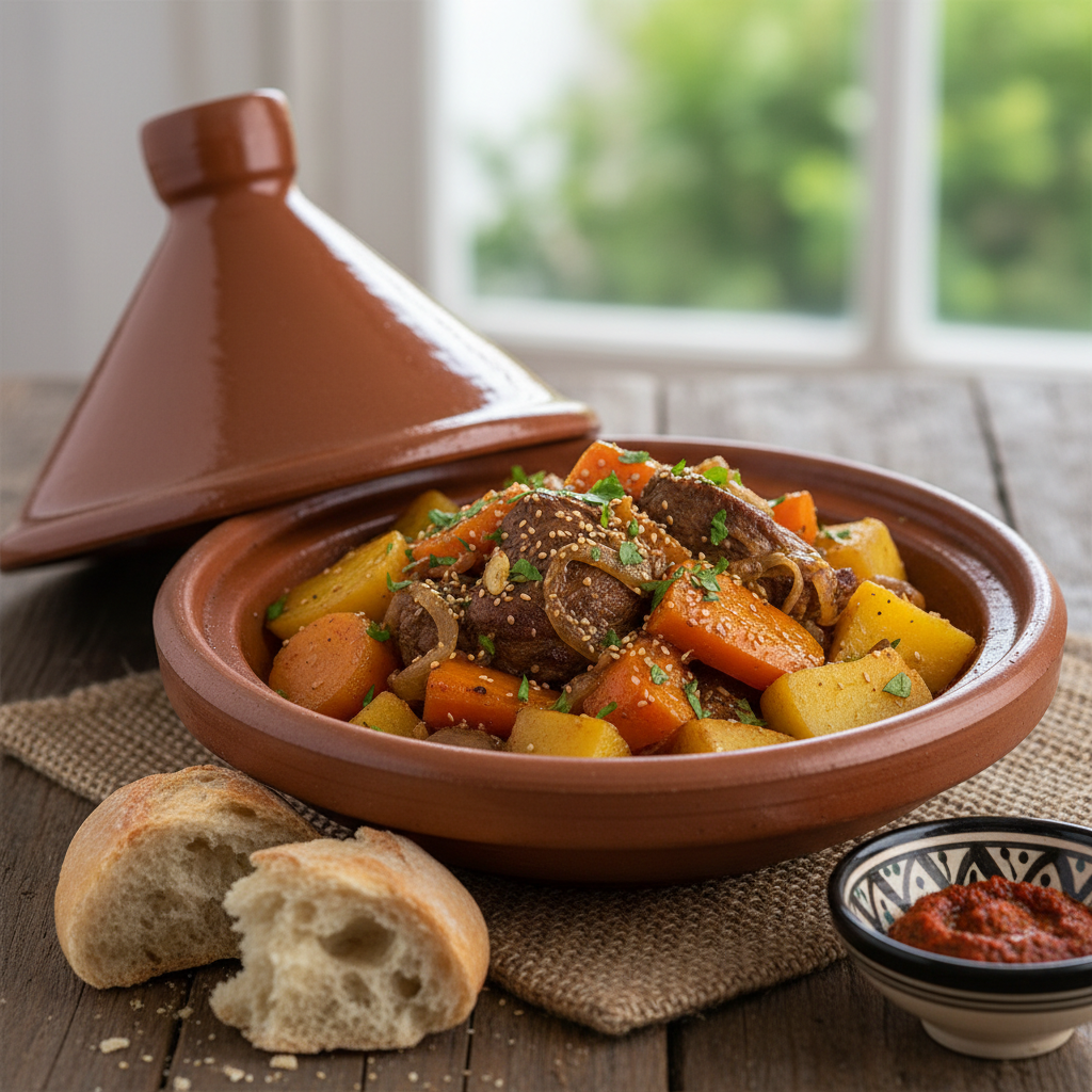 Tajine de carottes et pommes de terre