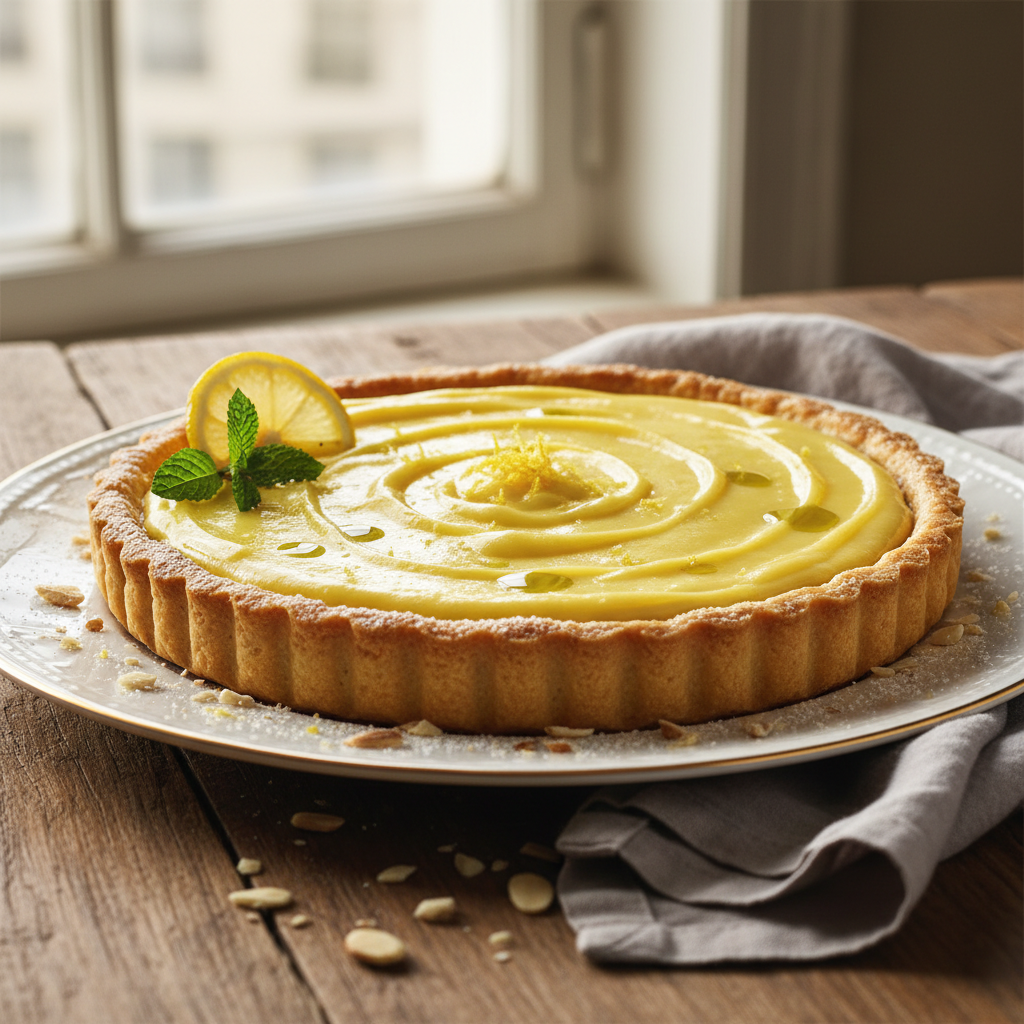 Tarte au citron et à la crème d’amande
