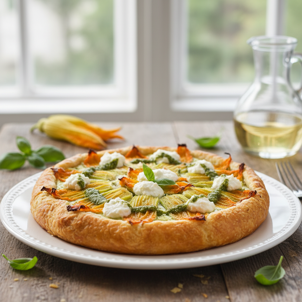 Tatin aux fleurs de courgette