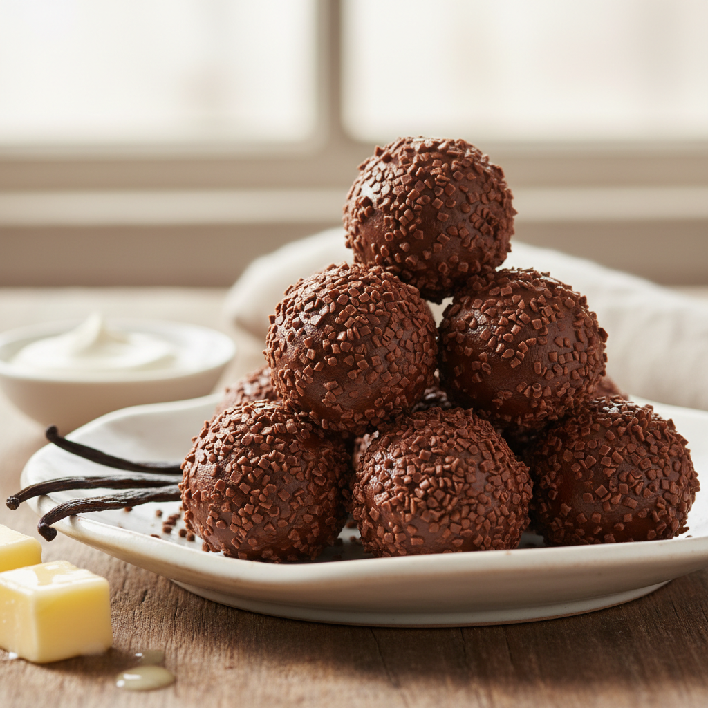 Truffes au chocolat au lait