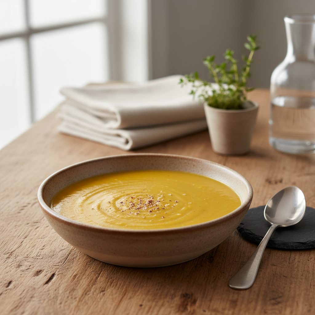 Velouté de légumes d'hiver au cheddar