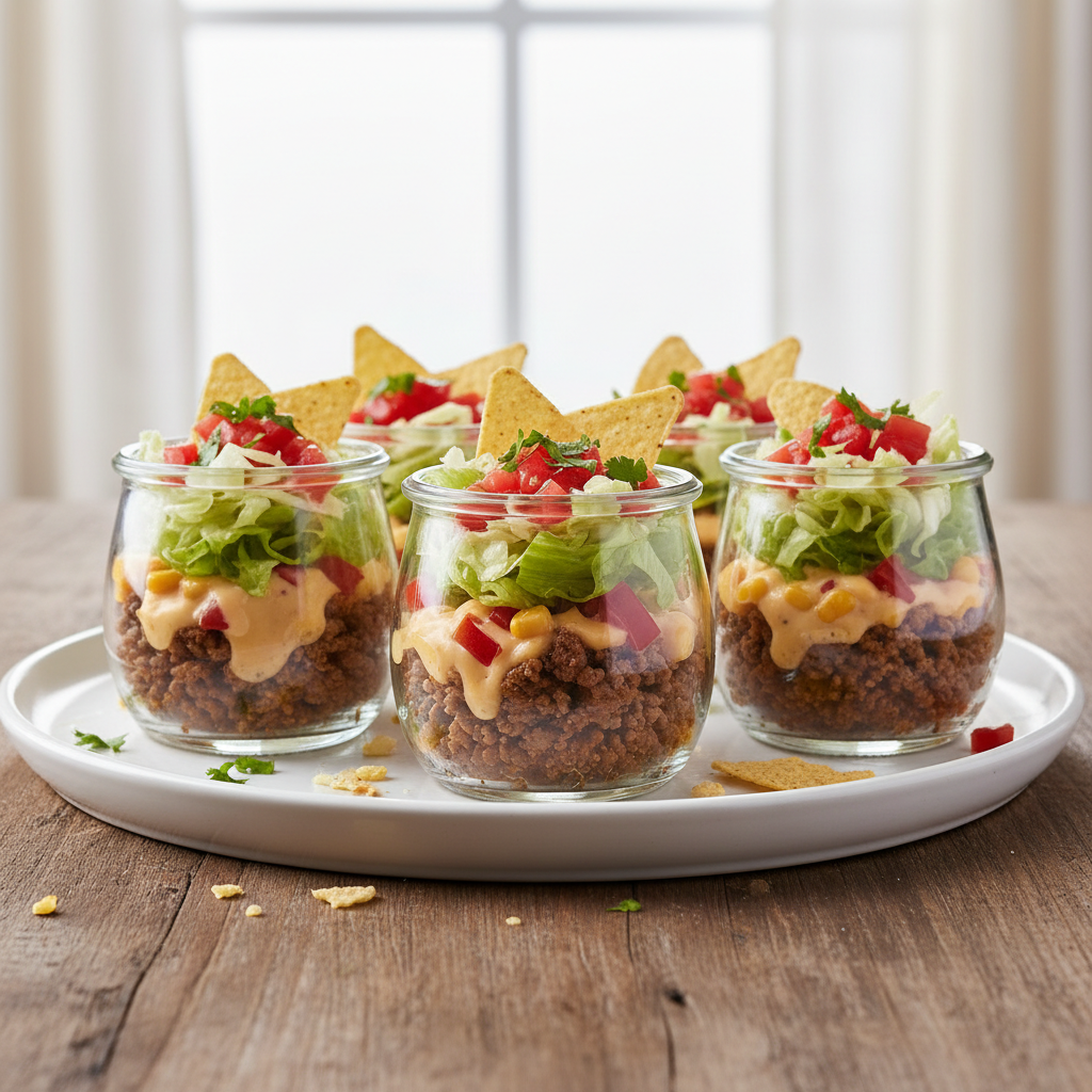 Verrines style tacos